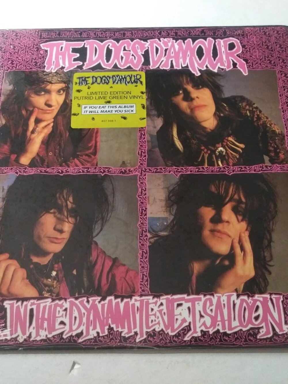 The Dogs D'Amour – In The Dynamite Jet Saloon SEALED LE Green Vinyl Record 1988